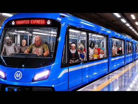 Playing As All Monsters Baby  | Boss in Granny  3 blue  train  Escape Ep  29  #granny
