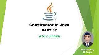 Constructor In Java Part 07