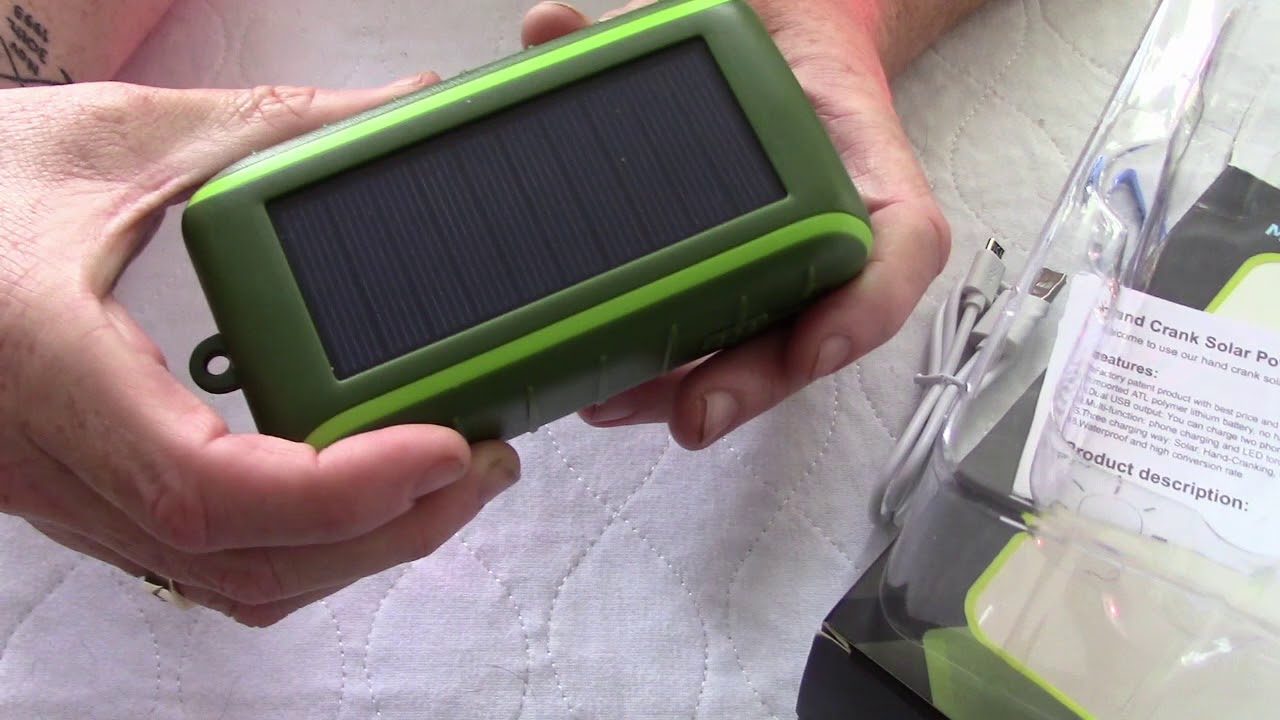 Amazon Test Labs Hand Crank Solar Charger YouTube