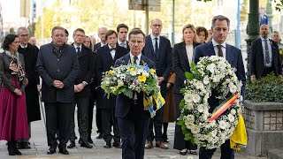 Full Sweden's PM in Brussels for commemoration, as Islamic State claims football fans deaths News