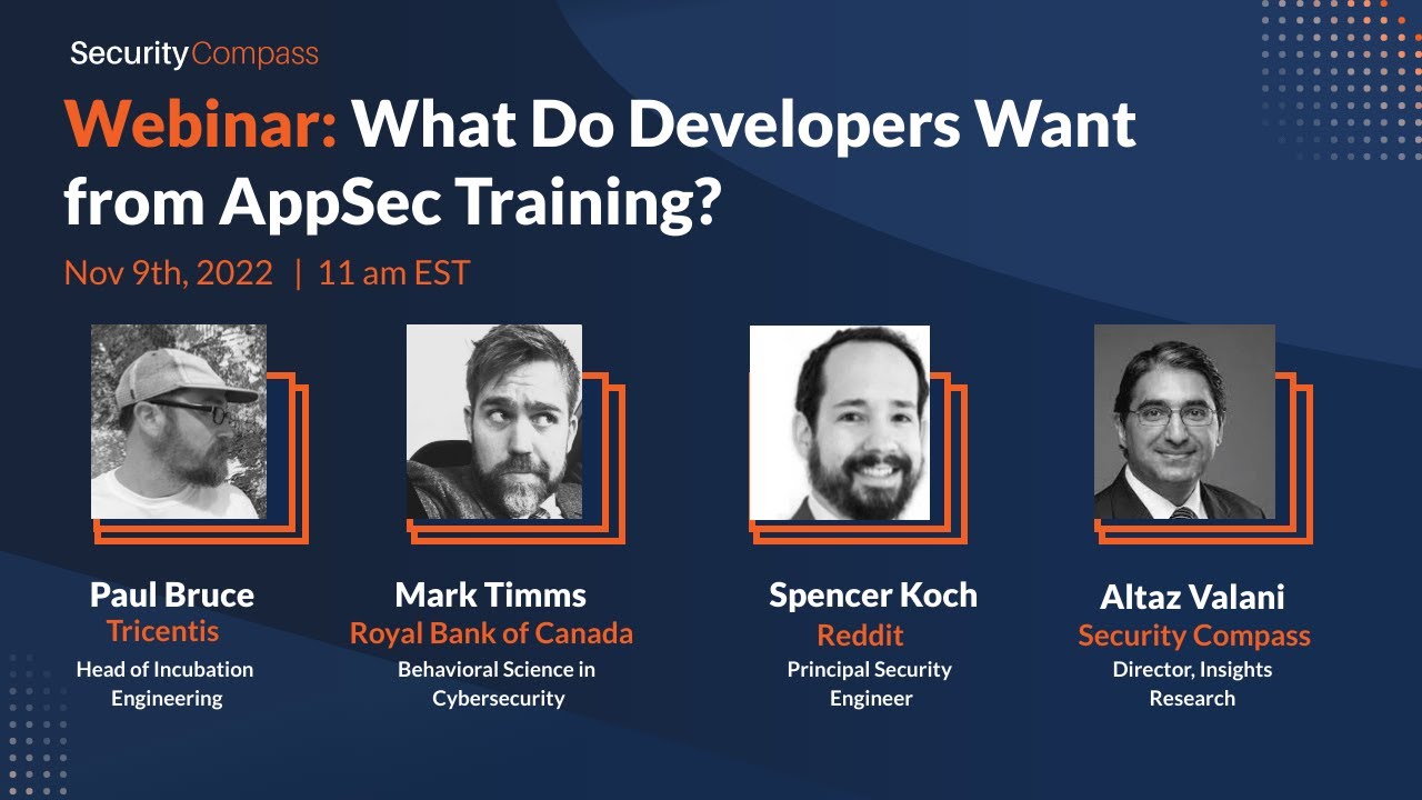 What Do Developers Want from AppSec Training? - YouTube