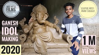 Ganesh idol making by Anant chougule।। 2020।।Clay model ।। sindhudurg,Maharashtra.