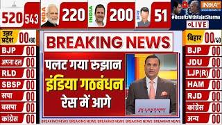 Election Result 2024 LIVE: अचानक पलटा फैसले का रुझान इंडी गठबंधन रेस में निकला आगे | NDA Vs INDIA