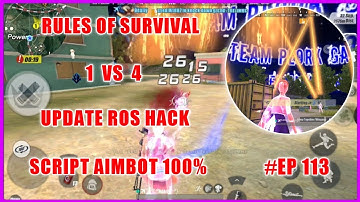 RULES OF SURVIVAL PLAY SCRIPT AIMBOT 1 VS 4 GAMEGUARDIAN MOD CHARACTER GOLD ♤ BY GAMING PLORKMEAS IT