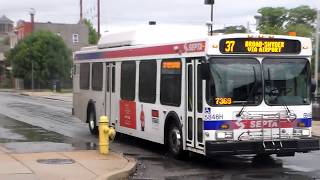 SEPTA BUS: HYBRID NEW FLYER DE40LF 5846H ON ROUTE: 37