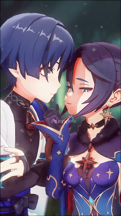 have some scaramona #scaramouche #wanderer #mona #scaramona #wandermona #genshin #genshinimpact #mmd