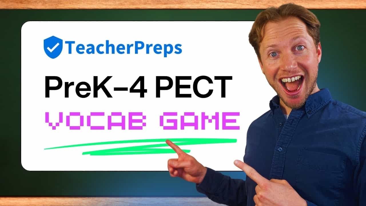 PreK-4 PECT Exam Vocabulary Game!