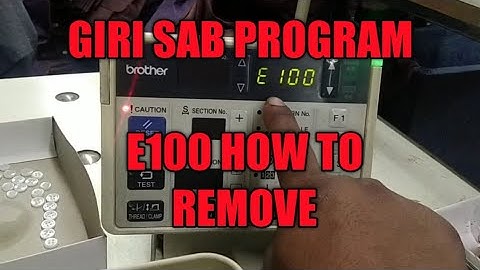 brother button stitch machines model number #BE-438-F #HOW TO REMOVE THE GRISHAP ERROR E100