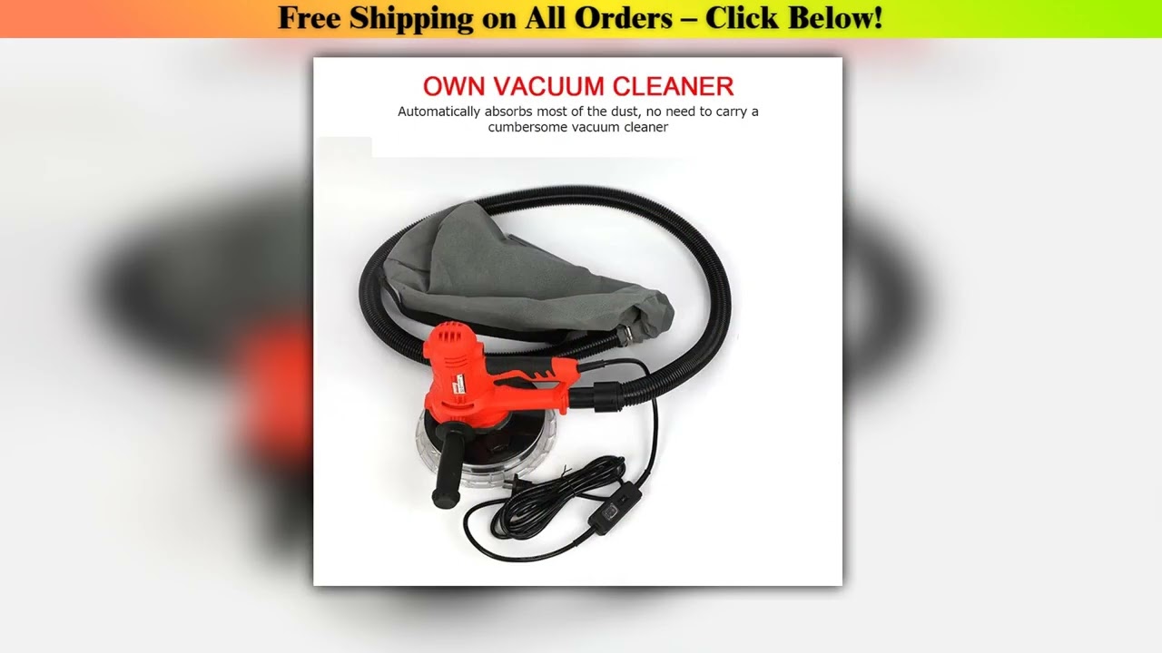 Drywall Sander 110V/220V Portable Electric Wall Putty Grinding Polishing Machine with LED Light