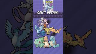 Pokemon Gold Silver Crystal Exclusives