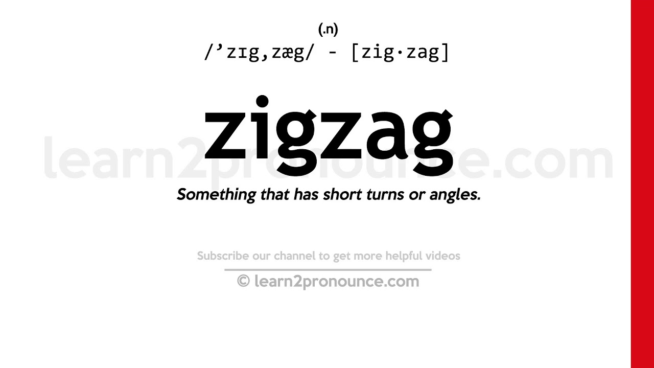 Definition & Meaning of Zigzag