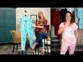 Cuddl Duds Sound Sleep V-Neck Tee & Jogger Pajama Set on QVC