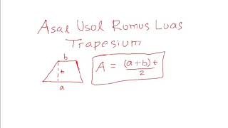 Asal Usul Rumus Luas Trapesium