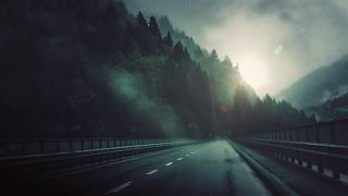 Rainy Road: 4K Living Background | Relaxing Motion Graphics