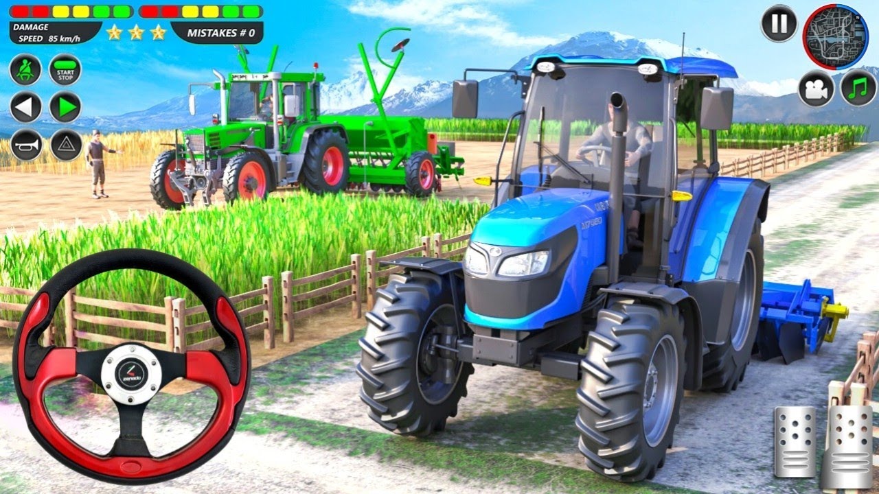 New Modern Tractor Farming Driving Simulator 3D - New Tractor Games 2026 -  Android  Gameplay