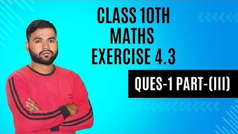 पूर्ण वर्ग विधि| class 10 maths | chapter 4 | exercise 4.3 maths class 10 | ques-1 ka part iii