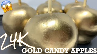 HOW TO MAKE: 24K GOLD CANDY APPLES