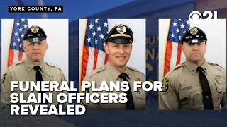 Funeral for officers killed in York shooting to take place Thursday