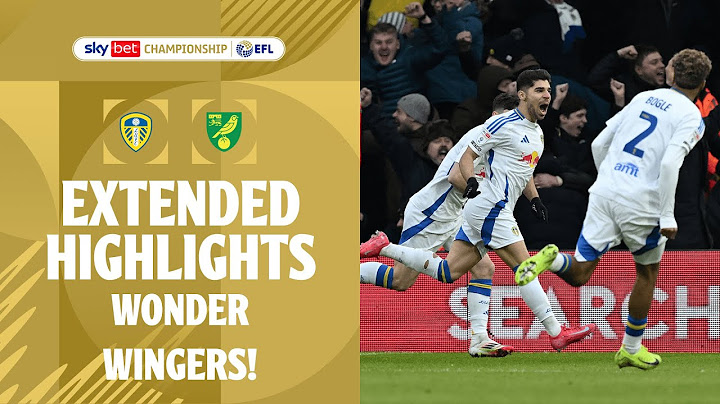 WONDER WINGERS! | Leeds United v Norwich City extended highlights