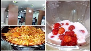 Bitter Gourd Onion Gravy - Strawberry & Dates Shake - Vlog 2020 Urdu Hindi