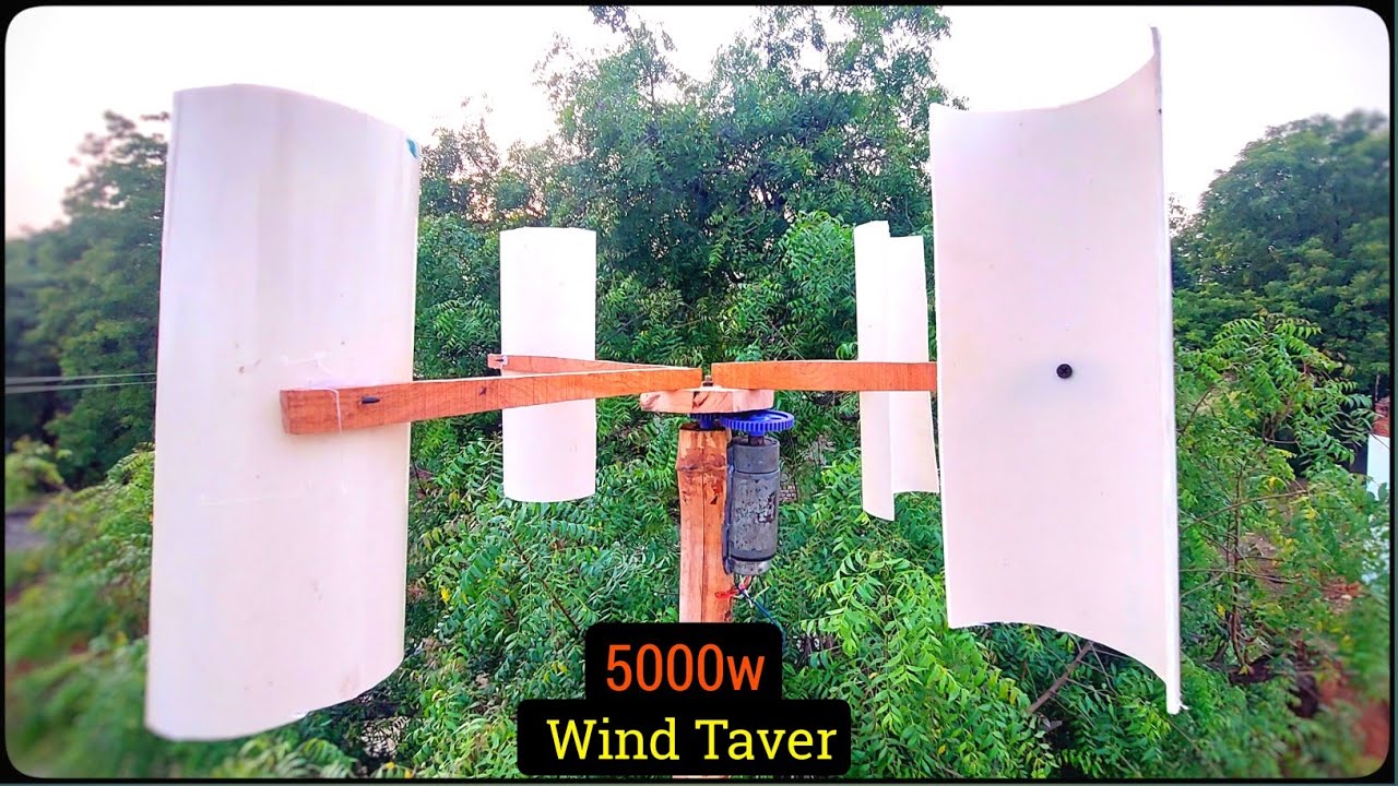 Pvc Form Using Inn Wind Mill free energy 100% working | घर पर बिजली बनाओ | wind turbine | पवन चक्की ...