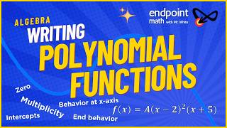Writing Polynomial Functions given Multiplicity, Zeros and/or Graph