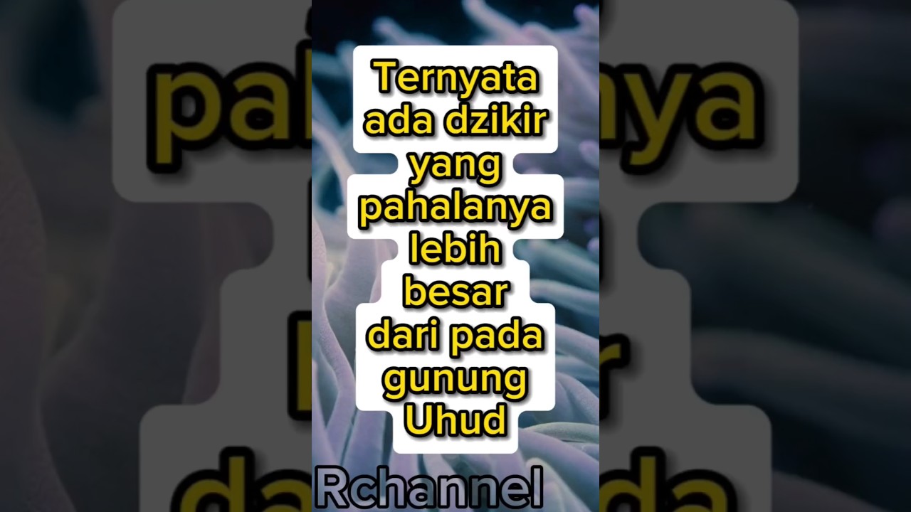 ⁣Ternyata ada dzikir yang pahalanya lebih besar daripada Gunung Uhud #shorts