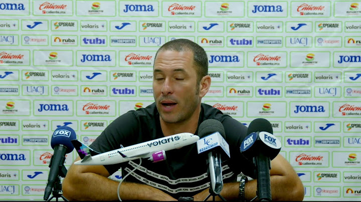 Conferencia de prensa post partido Bravas vs Atlas