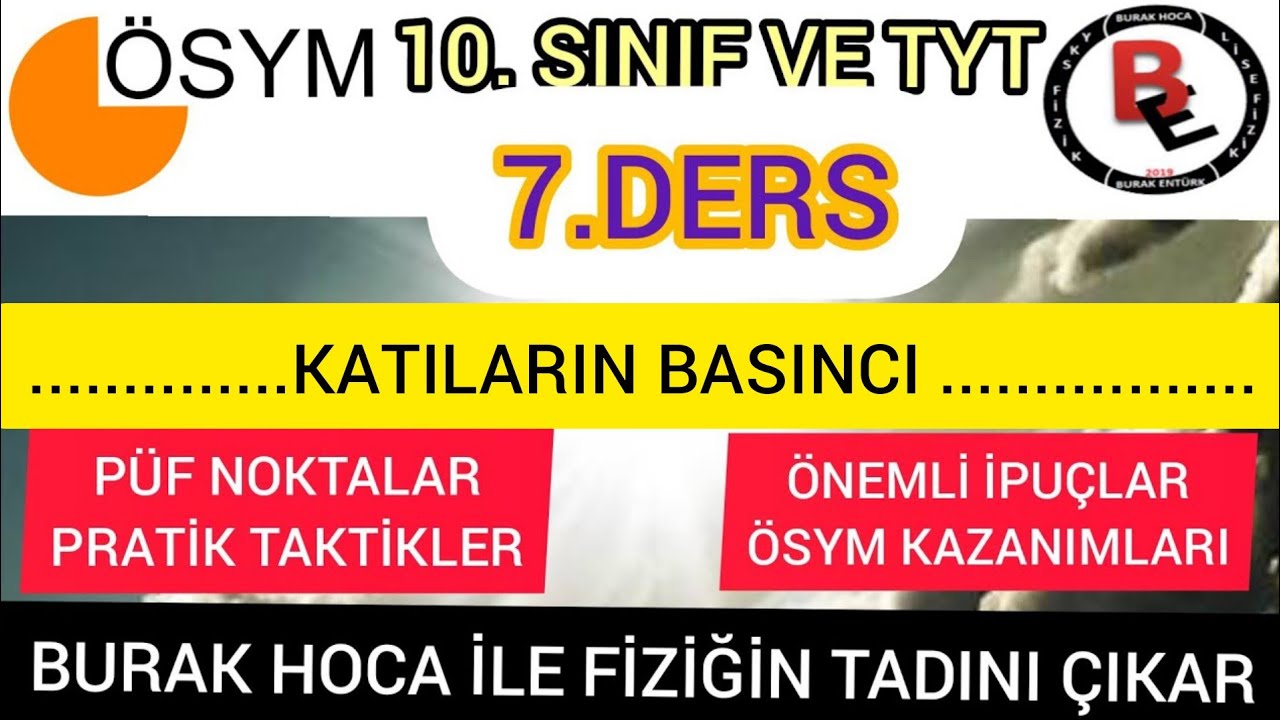 Basınç ve Kaldırma Kuvveti 1-Katıların Basıncı