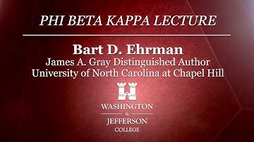 Bart Ehrman Lecture