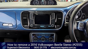 How to remove a 2016 Volkswagen Beetle Stereo (#2555)