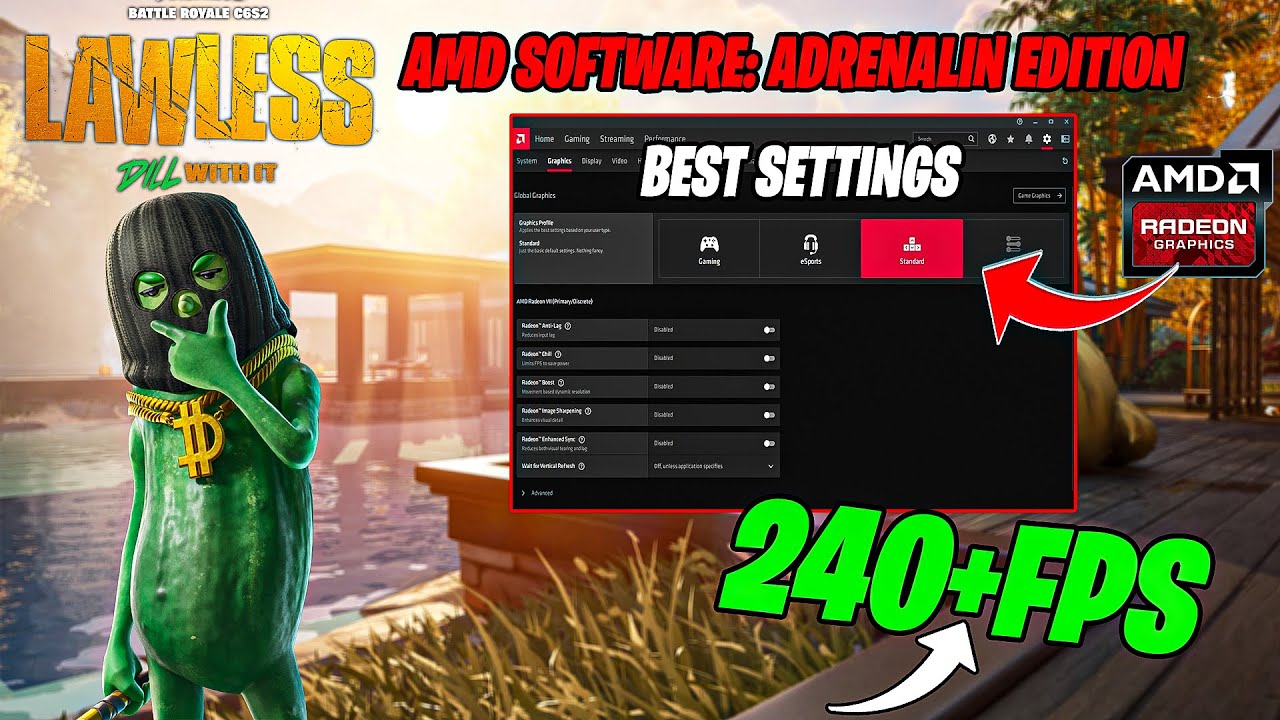 🔧 AMD Radeon Best Setting For Fortnite Chapter 6 Season 2! 🔥(FPS BOOST ...