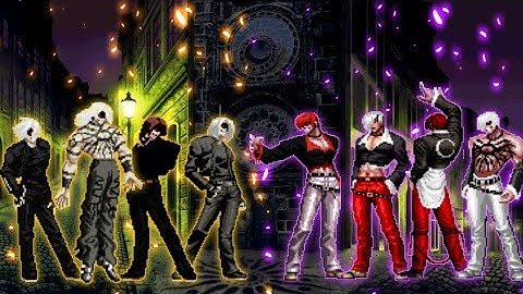 [KOF Mugen] Element Kyo Team VS. Orochi Iori Team