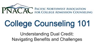 CC101 Understanding Dual Credit