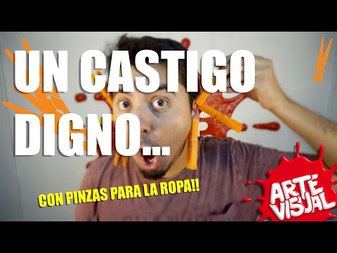 ARTE VISUAL - CASTIGO DIGNO! PINZAS DE ROPA EN LA CARA #AbrilVideosMil /Pinzas de Ropa Challenge??