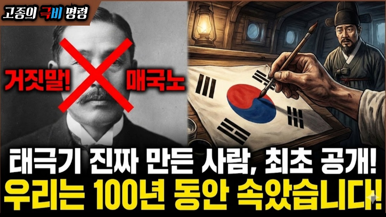 태극기를 왜 누가 만들었을까? 고종의 극비 명령! 