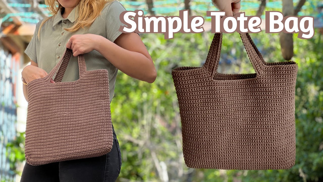 Easy Tote Bag for Beginners Free Crochet Patterns 