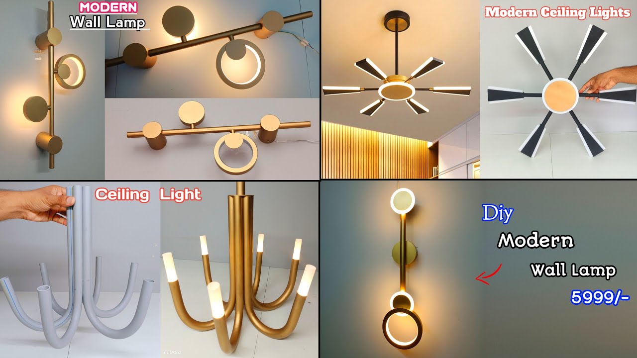 Top 4 Amazing Wall Light Decoration Idea Creative-Best Antique & Unique Wall & ceiling From PVC Pipe