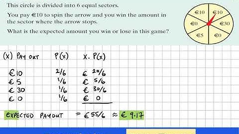 Probability 2 LCHL 2.1 Expected value