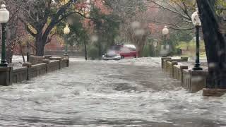 Flooding at Stonebridge Dr bridge Dallas