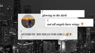 40+ Aesthetic Bio Ideas for Girls | Aesthetic Instagram Bio Ideas Simple, Short , Cool , Sassy 🦋🌻 screenshot 4