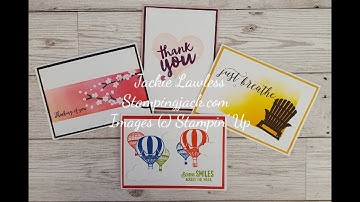 4 easy Cards using  Masking Techniques Facebook Live 21st May