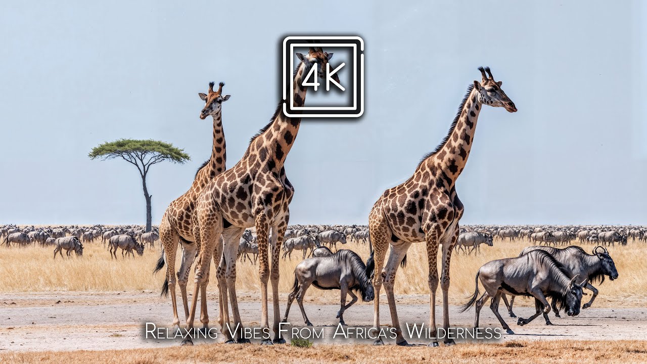 4K WILD AFRICA – Gentle Piano Harmony with Inspiring African Wildlife