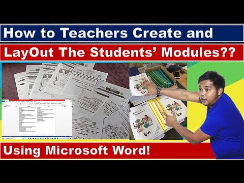 How do Teachers Create and LayOut Modules to Save More Paper? | DepEd Philippines!