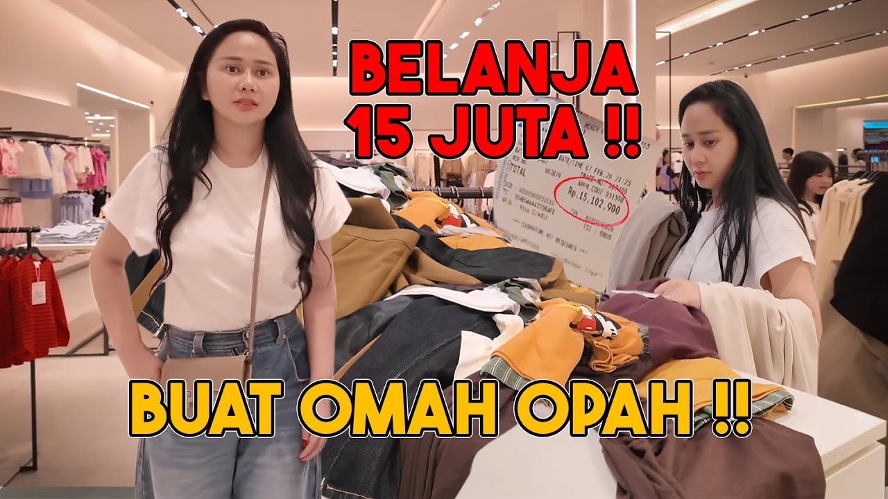BELANJA IMLEK BUAT OMAH OPAH, BAJUNYA SEMPIT SEMUA !!??