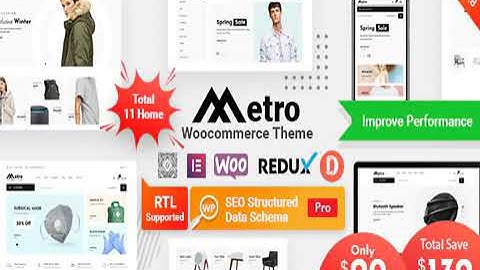 Metro – Minimal WooCommerce WordPress Theme Full Activated 2021