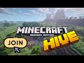 minecraft bedrock hive,cubecarft join!