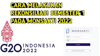 Cara Rekon di Monsakti || Cara rekonsiliasi semester I 2022 di monsakti Part 2.