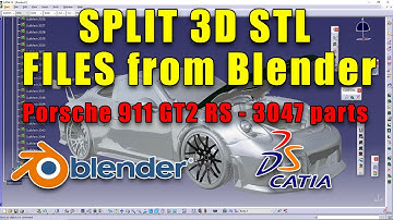 Split 3D models in STL format from Blender to CATIA V5