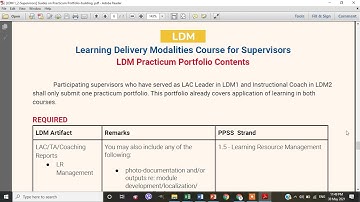 2021 LDM PRACTICUM - LIST OF ARTIFACTS FOR SUPERVISORS AND EVALUATION TOOL FOR SCHOOL HEADS